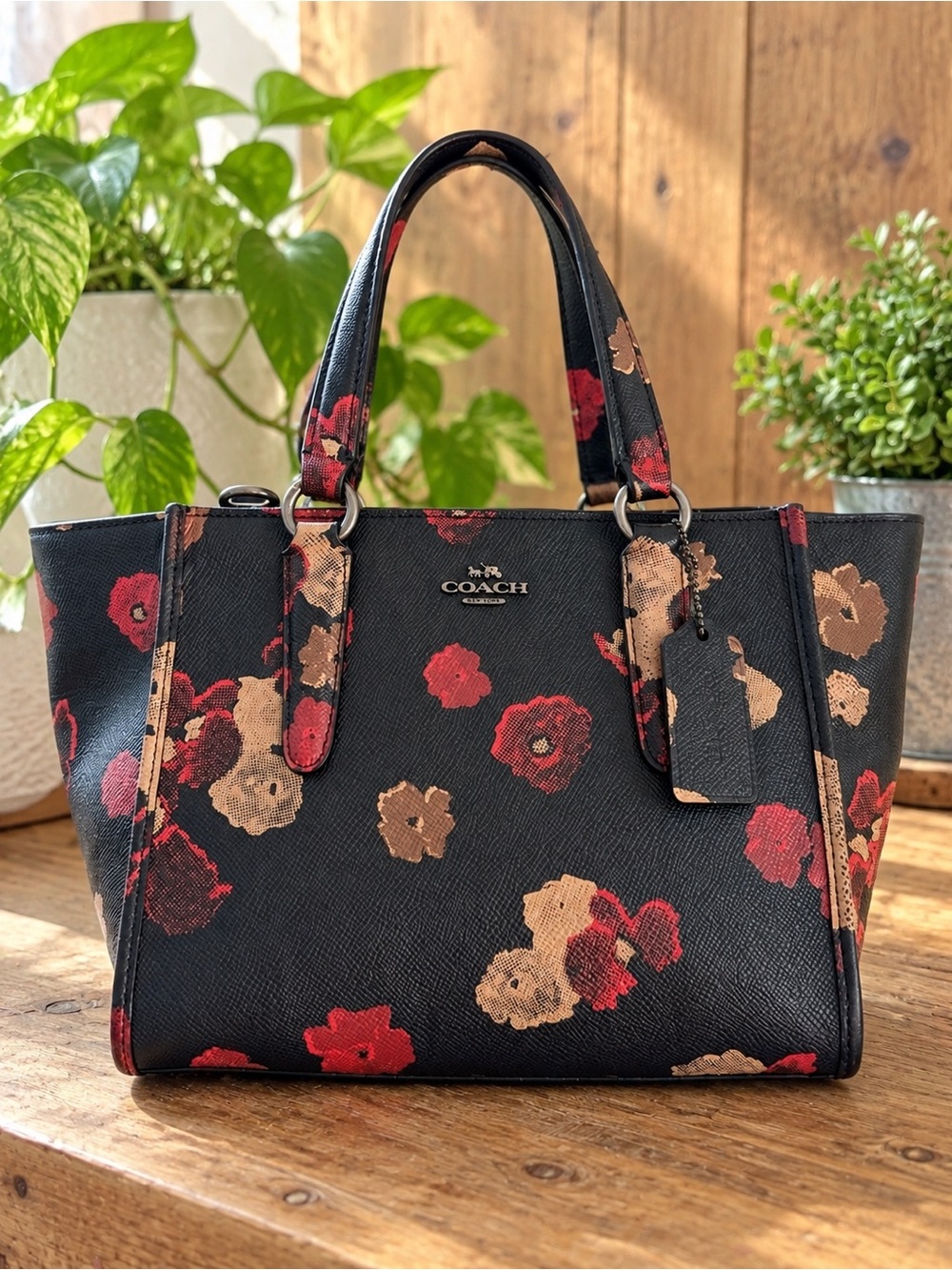 Coach Crosby Mini Caryall in Floral Print